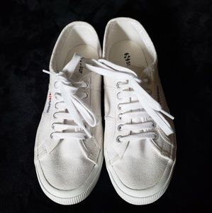 Superga white sneakers